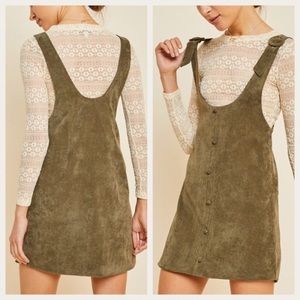 ❌SOLD❌ Olive Dress or Pinafore, L